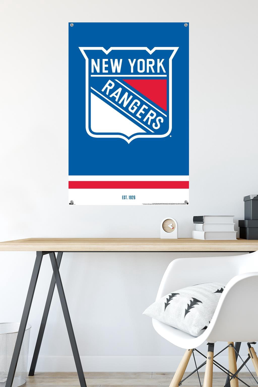 NHL New York Rangers - Logo 21 Wall Poster with Pushpins, 22.375" x 34"
