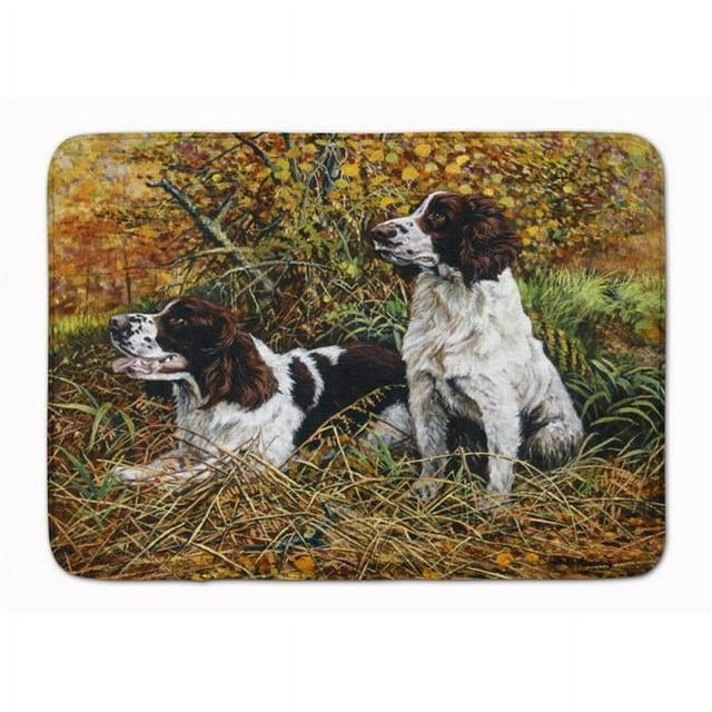 Carolines Treasures HMHE0002RUG Two Springer Spaniels in the grasses Machine Washable Memory Foam Mat