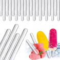 thumbnail image 1 of 80 Btons De Popsicle Acryliques Rutilisables (couleur Transparente) Miroirs, Btons De Sucette, Btons De Crme Glace, Btons De Crme Glace Aux Bonbon, 1 of 5