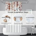 thumbnail image 4 of Watercolor Fall Leaves Shower Curtain for Bathroom 72x84inches Top Hanging Eucalyptus Leaves Shower Curtain Set with Hooks Autumn Waterproof Fabric Decor Shower Curtains, 4 of 6