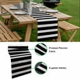 thumbnail image 5 of Black Striped Table Runner - 90 Inch Long, Kitchen Dining Table Runner Dresser Scarves, Modern Simple Monochrome Geometric White Farmhouse Decor for Coffee Tables Wedding Party Banquet, 5 of 8