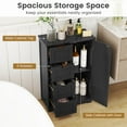 thumbnail image 6 of Costway 4 Drawer Freestanding Bathroom Floor Cabinet Adjustable Storage Cupboard Black, 6 of 10