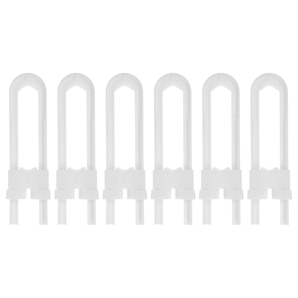 6 uds. Cerraduras de seguridad para niños, Cerraduras de seguridad para bebés, cerraduras para puertas de armarios, cerraduras para cajones de prueba en forma de U