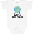 thumbnail image 3 of Inktastic Little World Traveler Boys or Girls Baby Bodysuit, 3 of 5