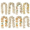 thumbnail image 5 of 68.9Inch Fall Garland with Pumpkins and Maple Leaves,Autumn Thanksgiving Halloween Decor for Home Indoor Outdoor,Fireplace Mantle,Front Door,Table,Stairs,Porch Farmhouse Seasonal Party Decoration, 5 of 5