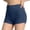 Navy, variant on Utoimkio Women's High Waist Ruched Workout Shorts,Ribbed Seamless Stretchy Biker Shorts for Yoga and Daily Casual Wear