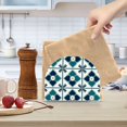 thumbnail image 2 of Yayeee Napkin Holder for Table Kitchen Paper Tissue Organization, Blue Mosaic Pattern, 2 of 8