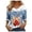 Blue, variant on Women Christmas Outfit Women's Autumn Winter V Neck Casual Long Sleeve T-Shirt with Festive Holiday Print Design for Seasonal Comfort Purple S