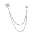 thumbnail image 4 of hengtong 3xShiny Rhinestone Snowflake Brooch Pin Workmanship Tassel Lapel Pin, 4 of 9