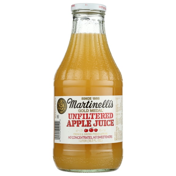 Pack of 6, Martinelli's Unfiltered Apple Juice, 33.8 fl oz