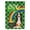 Black, variant on Brown Newfoundland St. Patrick's Day Flag Garden Size