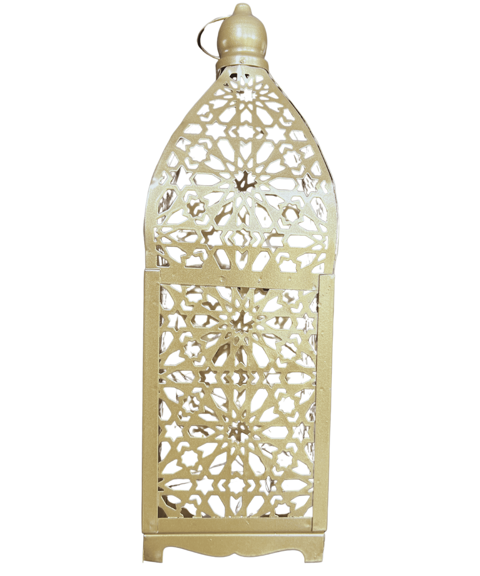 Gold Sq Mosaic Lantern