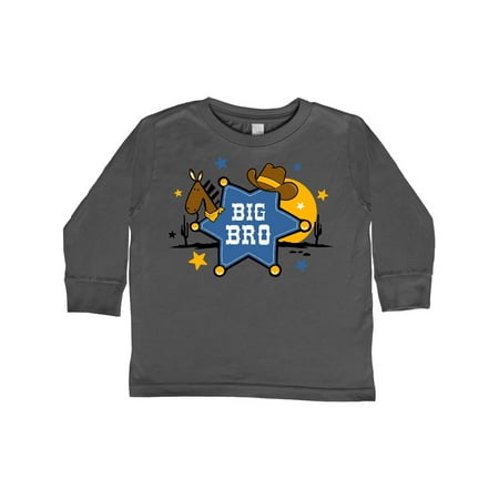 

Inktastic Cowboy Big Bro Gift Toddler Boy Girl Long Sleeve T-Shirt