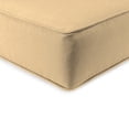 thumbnail image 6 of Jordan Manufacturing 46.5" x 24" Antique Beige Solid Rectangular Outdoor Deep Seat Chair Cushion Set with Welt, 6 of 13