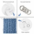 thumbnail image 5 of Nautical Coastal Bathroom Shower Curtains with 12 Hooks Polyester Waterproof Shower Curtain for Stalls and Bathtubs Sea Shells Conch Starfish Minimalist Blue Decorative Bathroom Curtain 36x78 Inches, 5 of 7