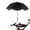 Black, variant on Chair Umbrella with Clamp, Universal Adjustable Beach Chair Umbrella UV Protection Sunshade Umbrella for Patio Chair, Beach Chair, Stroller, Sport Chair, Wheelchair and Wagon