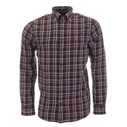 GANT Men's Nordic Multi Plaid Shirt, Pumpkin Orange, Medium