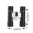 thumbnail image 3 of 10X25 Binoculars High Definition Telescope Low Light Vision With Wide View Easy Focus Rubber Grip And Plastic Body For Bird Watching Hunting And Concerts 5.31X4.72X1.97In 0.51Lb, 3 of 9