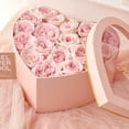 thumbnail image 5 of COBBEKO 2pcs Heart Shaped Flower Box Floral Gift Boxes with Transparent Window Lids Luxury Style Flower Arrangements, 5 of 19