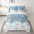 thumbnail image 2 of Homewish Galaxy Planet 7-Piece Bedding Comforter Set,Cartoon Rocket Astromaut King Bedding Sets,Blue Gray Bed Sheets For Boys Teens,Luxury Bedroom Decor Reversible, 2 of 8