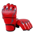 thumbnail image 4 of Gants de Boxe Respirants Équipement de Protection pour Hommes Femmes Gants de Boxe Sac de Frappe Sparring Griffe de Tigre Rouge, 4 of 9