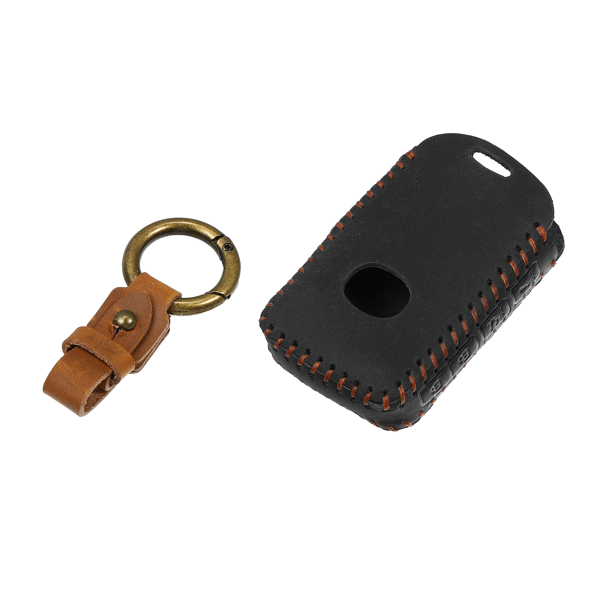 Unique Bargains Car Key Fob Cover 4 Button Remote Key Fob Case Black for Mazda 3 6 CX5 CX30 CX