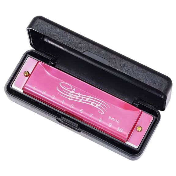 SEPTRIO Blues Harmonica in C Key, 10 Holes Blues Harp Diatonic Harmonica 20 Tones Mouth Organ for Adults, Kids, Beginners