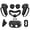 VR black suit, variant on Compatible for Oculus Quest 2 Accessories Face Cushion Cover for Quest 2 Contorller Grips Lens Cover VR Silicone Covers VR Shell Cover Thumbsticks Covers for Meta Quest 2 Disposable Eye Cover 5pcs