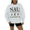 thumbnail image 3 of Women's Gameday Couture Ash Northern Arizona Lumberjacks Premium Fleece Pullover Sweatshirt, 3 of 5