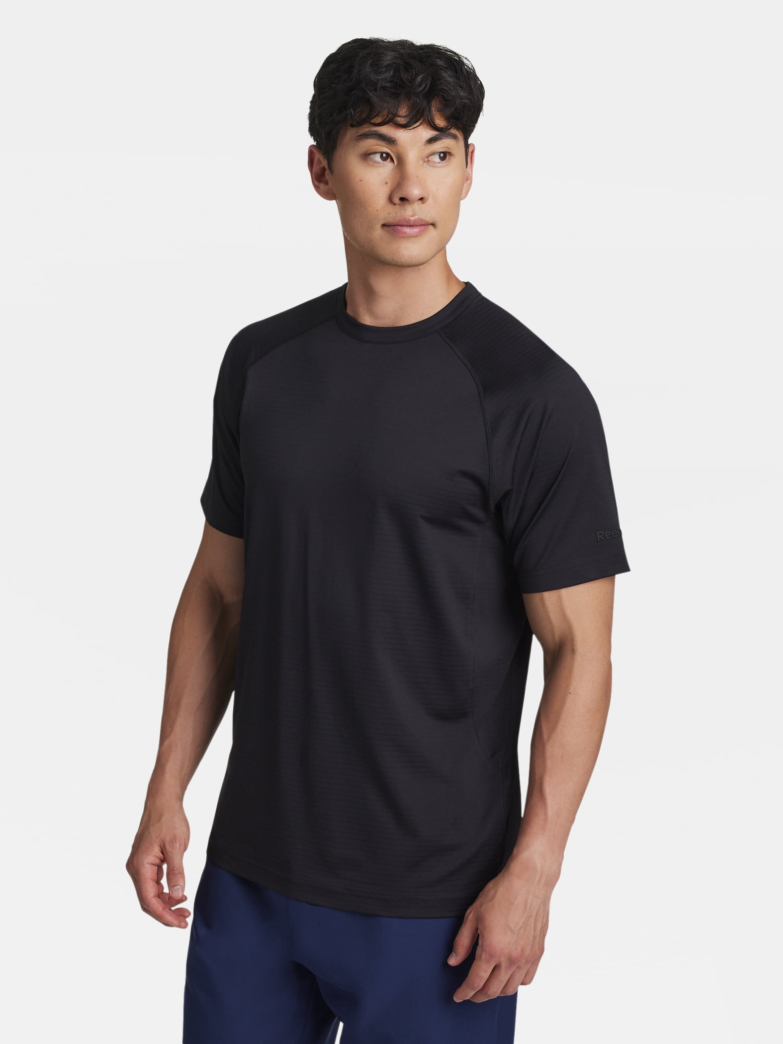 Reebok Men's and Big Men's Motive Performance Tonal Stripe Workout Shirt, Sizes XS-5XL