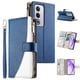 thumbnail image 2 of Funda cartera GANGXUN para OPPO K12x 5G , cuero PU con tarjetero, cremallera, correa de mano, soporte y protección 1408°, 2 of 6