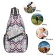 thumbnail image 5 of Sling Bag for Men, Paisley Pattern No.9036 Fanny Pack Crossbody Bags Shoulder Chest Bag, Small Gym Bag Anti Theft Crossbody Backpack Daypack for Travel Sports Running Hiking, 5 of 7