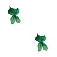 thumbnail image 1 of Qarigey Bufanda de gasa Estilo coreano Chica Ornamento Pañuelo pequeño Diseño delgado Pañuelo de mujer para el trabajo Casa Viajes Compras Verde Verde 2piezas Qarigey CBP381166, 1 of 6