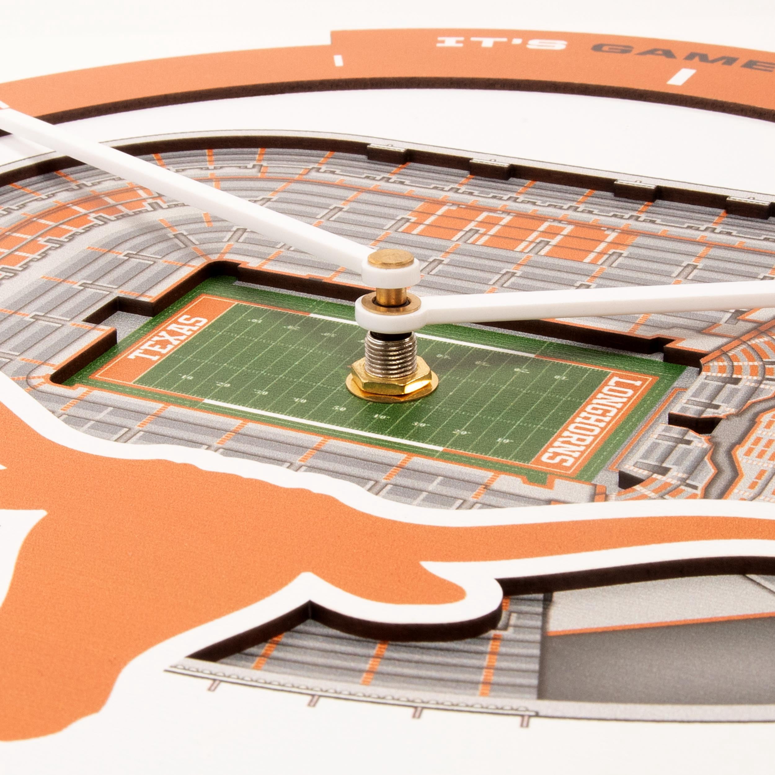 YouTheFan NCAA Texas Longhorns Stadiumview 3D Wall Clock