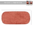 thumbnail image 5 of Home Weavers Allure Collection Cotton Toilet Tank Lid Cover for Bathroom, Soft Absorbent Non-Slip Tufted Fabric, Machine Washable Toilet Tank Top Cover, 10"x22" Coral, 5 of 11
