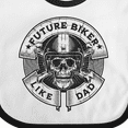 thumbnail image 4 of Inktastic Future Biker Like Dad Boys Baby Bib, 4 of 4