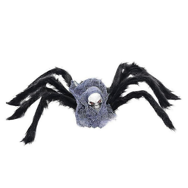 Halloween Hairy Spiders Scary Fake Props for Indoor Outdoor Yard Lawn Home