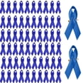 thumbnail image 2 of LOLIPPYY 100pcs Satin Ribbon with Safety Pins Cancer Awareness Brooches Charity Ribbon Pins for Craft Projects, Wrapping, Clothing, Events, 2 of 7