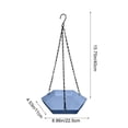 thumbnail image 3 of Hanging Bird Bath Feeder Food Tray Birds Feeds for Feeding Hummingbird, Bluebird, Cardinal, Squirrels, Doves, Seed Holder, Outside Outdoor Garden Decoration for Attracting Wild Birds, 3 of 6