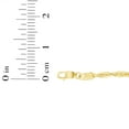 thumbnail image 4 of Floreo 10k Yellow Gold 2.5mm Solid Spiral Rope Multi Diamond Cut Chain Necklace, 4 of 4