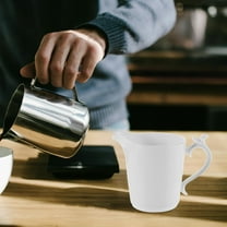 Hemobllo Beverage Container Ceramic Pitcher White 1Pcs