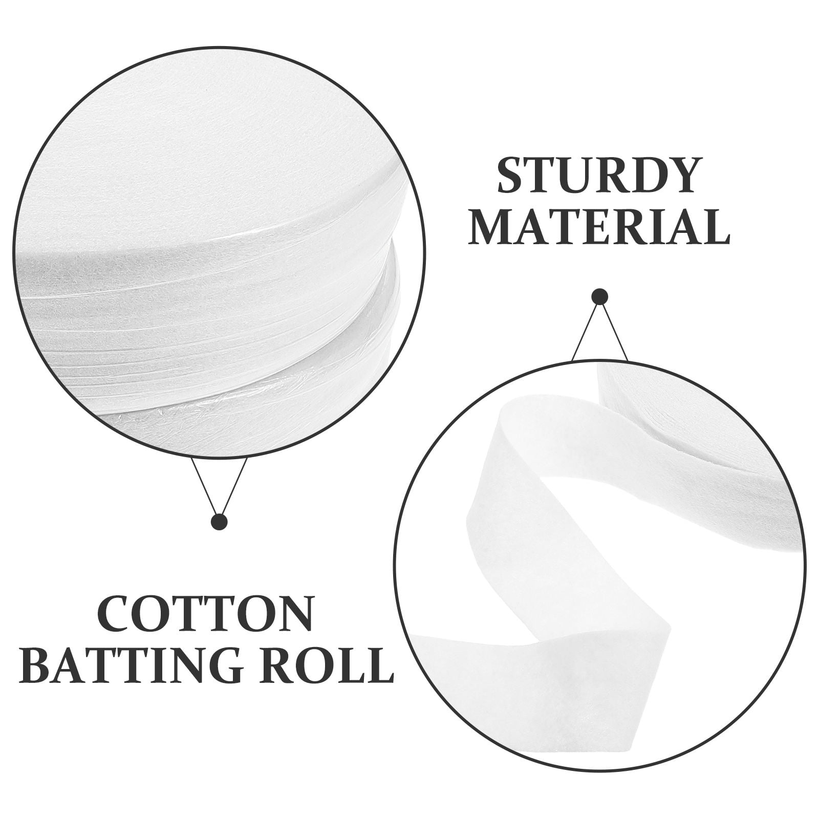 HOOWIFFY 2 Rolls White Cotton Batting Roll For Quilts Purse And Diy Crafts Needle Punched Easy Sewing