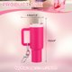 thumbnail image 2 of Llave de mini taza Uxcell, soporte para bálsamo labial, llavero de mini vaso, adorno lindo para llavero para mochila, bolso de mano, cartera, rojo rosa, 2 of 7