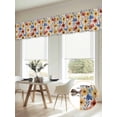 thumbnail image 6 of Spring Floral Valances for Windows, Red Yellow Blue Summer Botanical Light Filtering Kitchen Curtains, Rod Pocket Window Valance Curtains for Living Room Bedroom, 54" W x 18" L, 2 Panels, 6 of 9