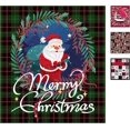 thumbnail image 1 of Fluffy Green Christmas Buffalo Plaid Throw Blanket for Bed Couch Sofa Chair, Cute Personalized Santa Themed Gift for Family Friends (Adult/Twin 60x80 Inches), 1 of 5