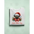 thumbnail image 3 of Bah Hum Pug - Funny Christmas Dog Women's Sweatshirt, 3 of 4