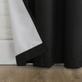 thumbnail image 6 of Sun Zero Arlo 2-Piece Textured Thermal Insulated Room Darkening Grommet Curtain Panel Pair, Black, 40"W x 63"L, 6 of 9