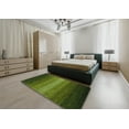 thumbnail image 4 of Ahgly Company Indoor Square Contemporary Dark Forest Green Abstract Area Rugs, 5' Square, 4 of 6