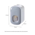 thumbnail image 5 of 2 pack Toothpaste Dispenser Wall Mounted for Bathroom Automatic Toothpaste Squeezer for Kids and Adult (Black), 5 of 5