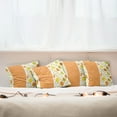 thumbnail image 3 of Ambesonne Abstract Throw Pillow Cover 4 Pack, Circular Round, 18", Lime Green Orange Yellow, 3 of 6